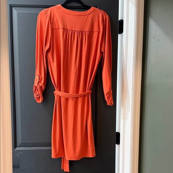 MICHAEL Michael Kors Orange Lace-Up Dress - Picture 4 of 4